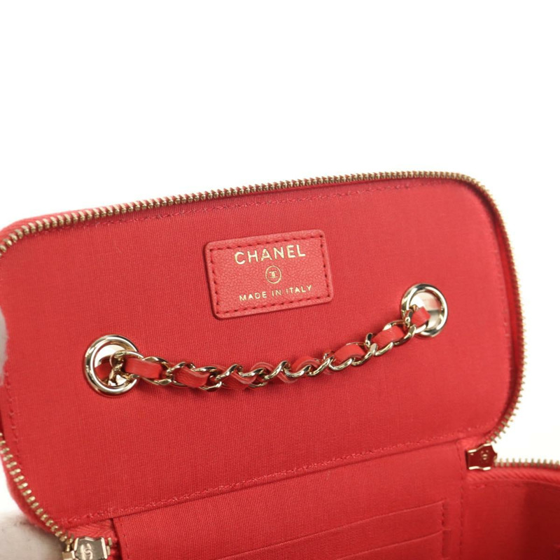 【日本直送】香奈兒鏈條單背包 拉菲草 米色 金色 CC 標誌 正品 143661SAM-7