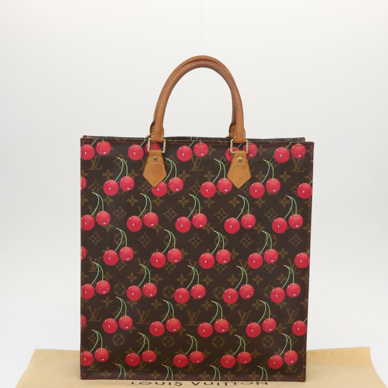 【日本直送】路易威登 Monogram Cherry Sac Plat 手提包 M95010 LV 正品 144826V-11