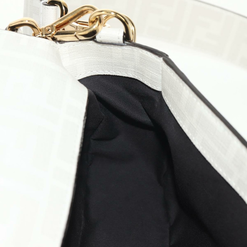 【日本直送】FENDI Zucca 帆布 Antonio Lopez Mamma Baguette 包 2way 象牙色正品 146070SM-26