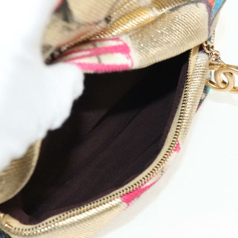 【日本直送】香奈兒塗鴉帆布雙肩包，金色雙C標誌，貨號148460SAM-21