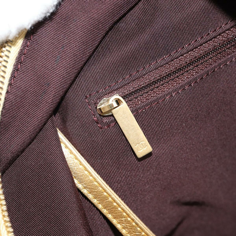 【日本直送】香奈兒塗鴉帆布雙肩包，金色雙C標誌，貨號148460SAM-27