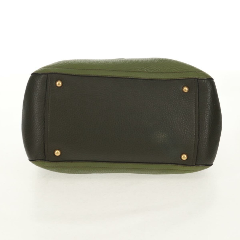 【日本直送】Miu Miu 手提包 皮革 兩用 綠金 RN0889 正品 134339V-5