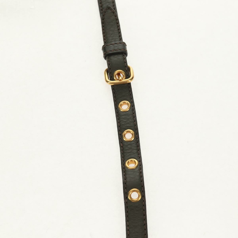 【日本直送】Miu Miu 手提包 皮革 兩用 綠金 RN0889 正品 134339V-16