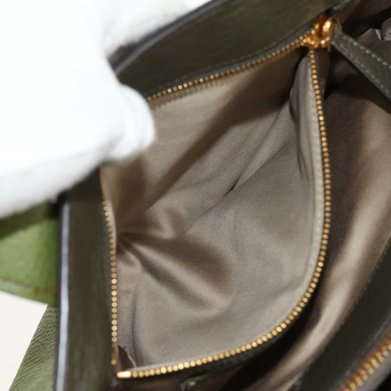 【日本直送】Miu Miu 手提包 皮革 兩用 綠金 RN0889 正品 134339V-31