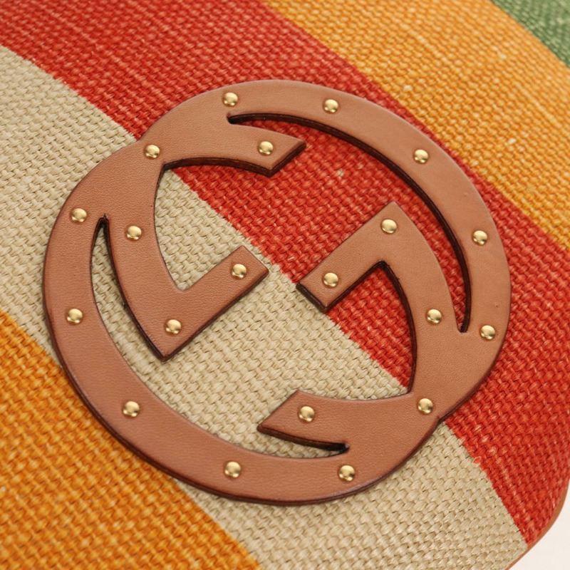 【日本直送】GUCCI 互扣式肩背包 帆布 多色 金色 正品 134341SAV-19