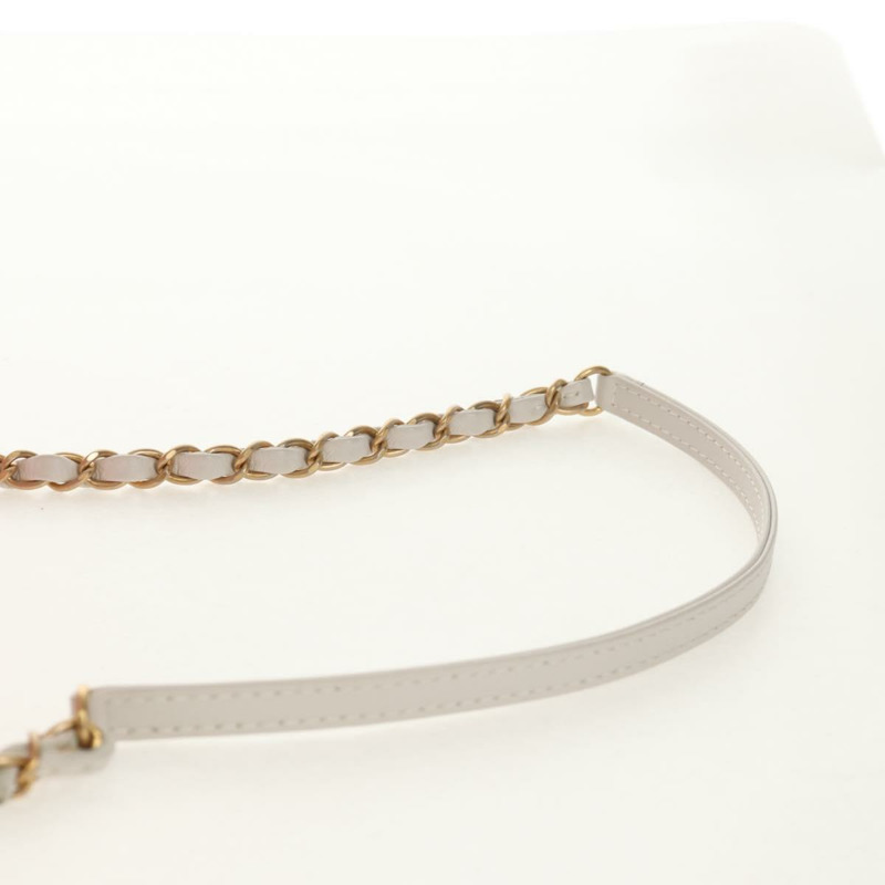 【日本直送】香奈兒 2019 春夏沙灘球肩包，粉金色小牛皮，雙C標誌，正品編號 143921SAM-13