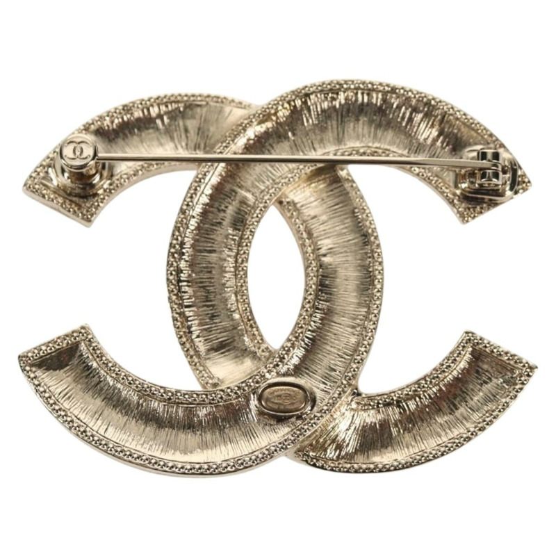 【日本直送】香奈兒 COCO 標誌胸針，金屬材質，多色 CC 標誌，正品編號 144003SM-5