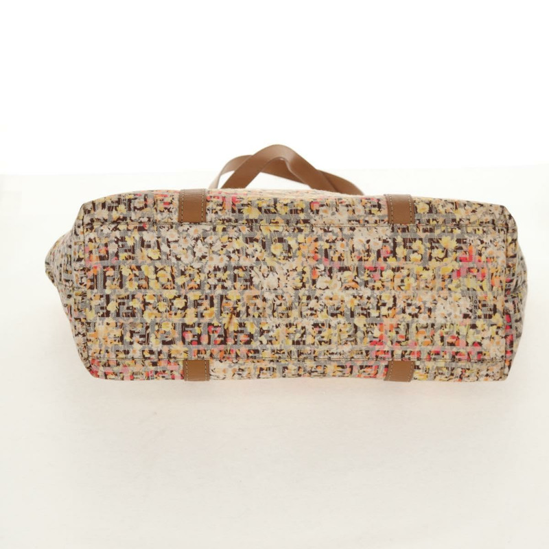 【日本直送】FENDI Zucchino帆布托特包 黃色金色 正品 134352V-4