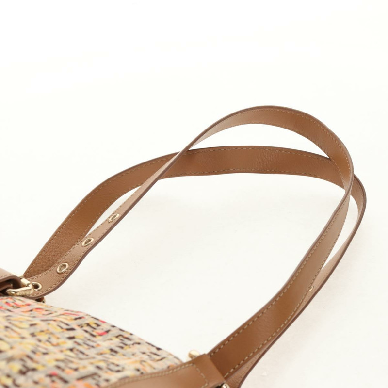 【日本直送】FENDI Zucchino帆布托特包 黃色金色 正品 134352V-7