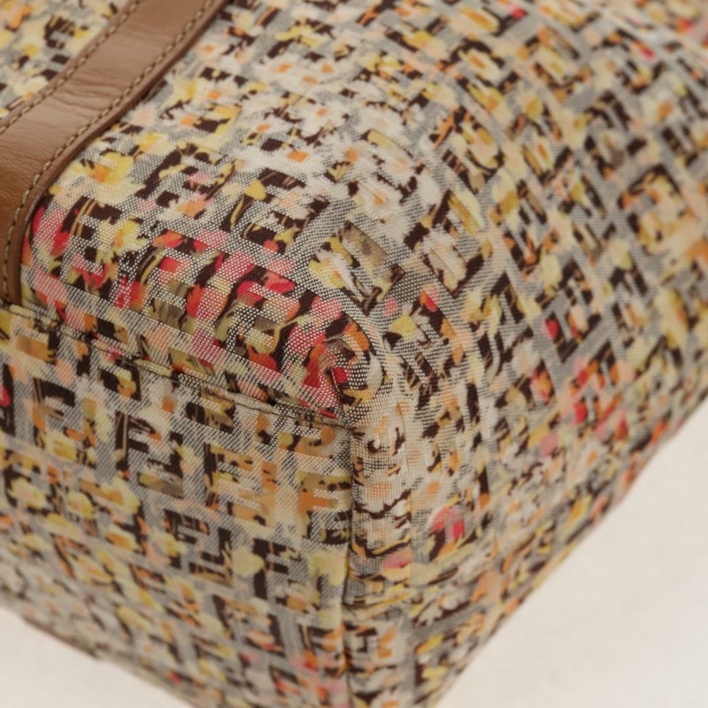 【日本直送】FENDI Zucchino帆布托特包 黃色金色 正品 134352V-16