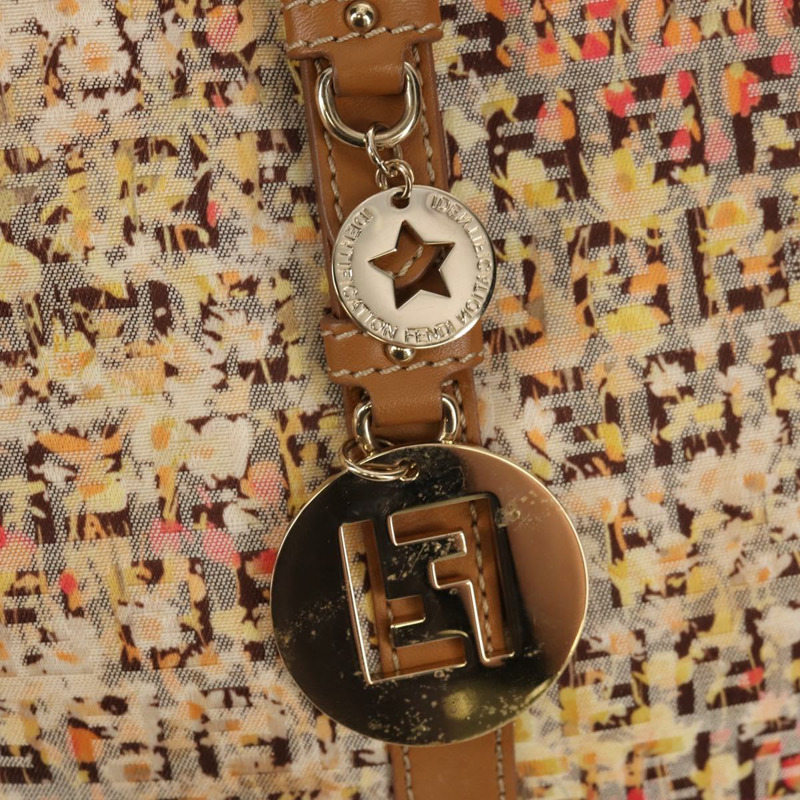 【日本直送】FENDI Zucchino帆布托特包 黃色金色 正品 134352V-17