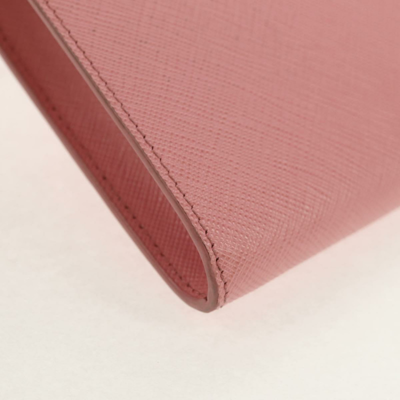 【日本直送】PRADA 鏈條單肩包 皮革 兩用 粉紅金 1BP050 正品 134332M-17