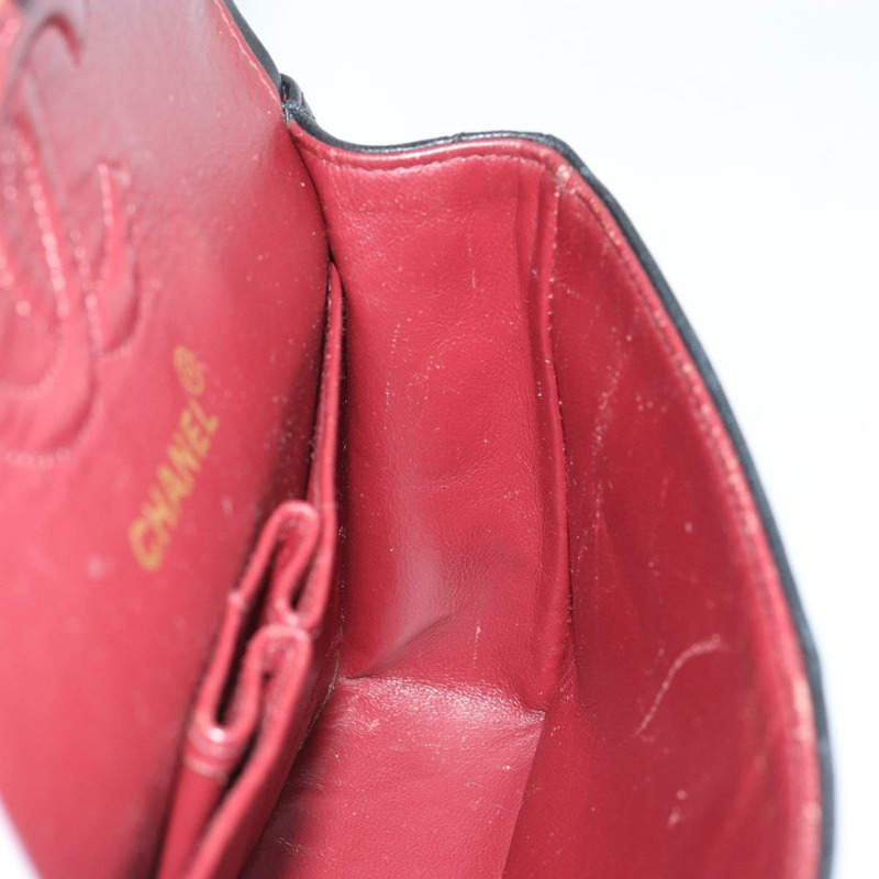 【日本直送】香奈兒 Matelasse 23 鏈條肩背包，羊皮材質，黑色，金色雙C標誌，正品編號 145577SAV-21