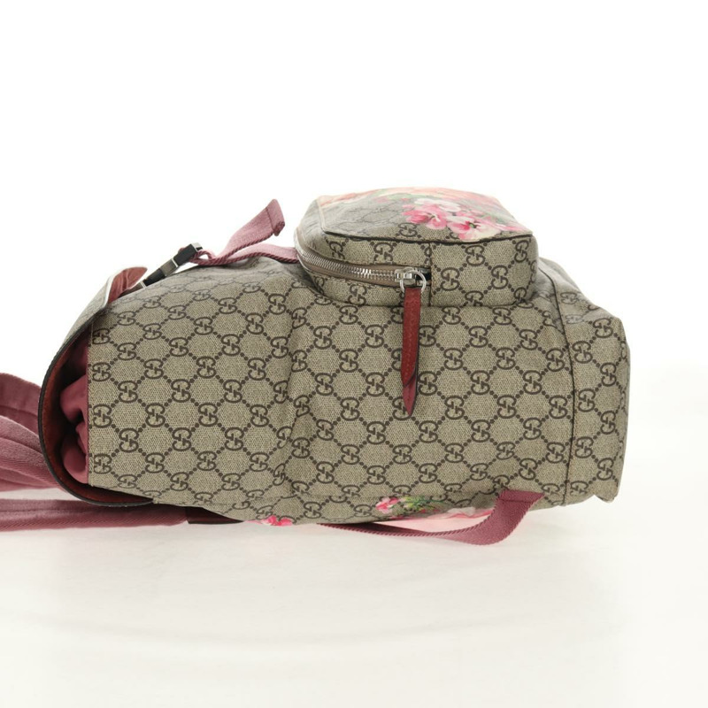 【日本直送】GUCCI GG Blooms 雙肩包 PVC 米色 銀色 405019 正品 152607V-2