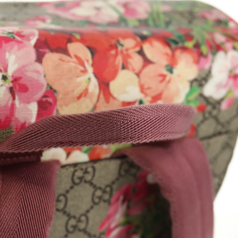 【日本直送】GUCCI GG Blooms 雙肩包 PVC 米色 銀色 405019 正品 152607V-13