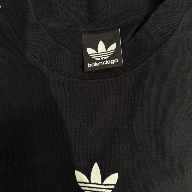 二手oversized巴黎世家愛迪達聯名短袖T恤-3