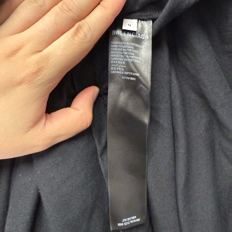 二手oversized巴黎世家愛迪達聯名短袖T恤-9