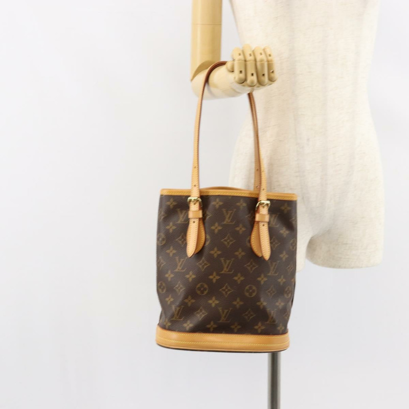 【日本直送】路易威登 Monogram Bucket PM 單肩包 M42238 LV Auth am9733-22