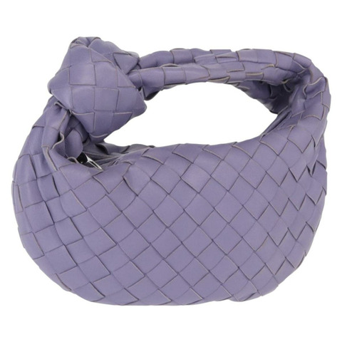 BOTTEGA VENETA INTRECCIATO 手袋 皮革 紫色 銀色 正品 am9749V