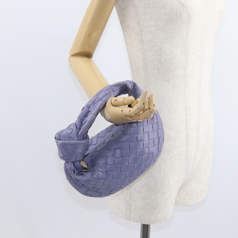 【日本直送】BOTTEGA VENETA INTRECCIATO 手袋 皮革 紫色 銀色 正品 am9749V-21