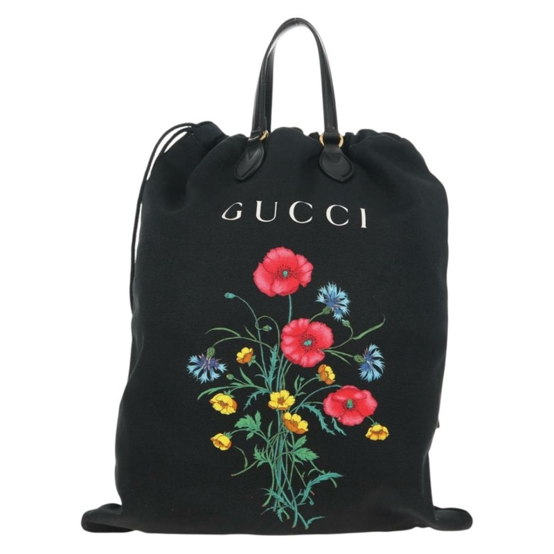 【日本直送】GUCCI Chateau Marmont 手提包 帆布 黑色 金色 552403 Auth am9753M-12