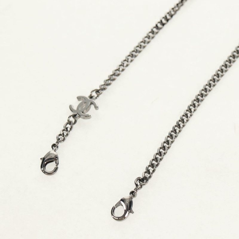 【日本直送】香奈兒 COCO 標誌太陽眼鏡，金屬銀色，4244 CC，Auth 153421M-22