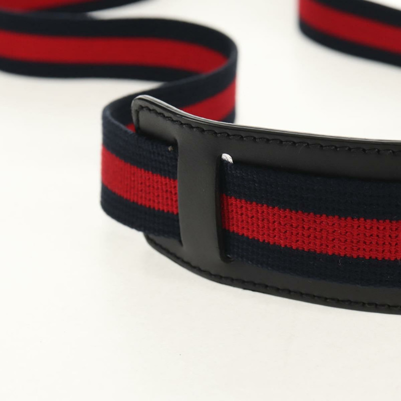 【日本直送】GUCCI GG Supreme Sherry Line 單肩包 PVC 黑色銀色 598103 Auth am9634M-8