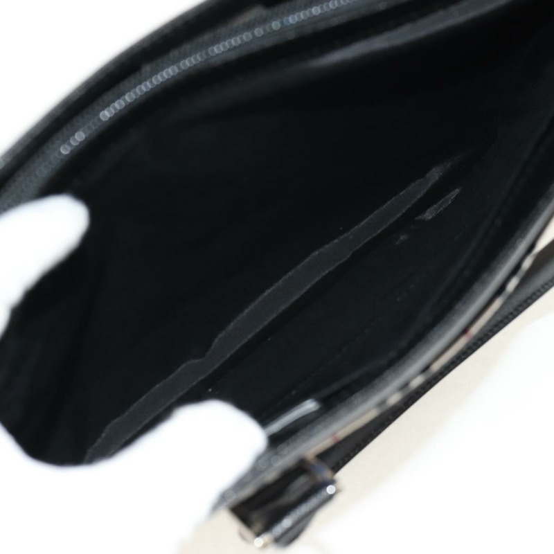 【日本直送】BURBERRY Nova 格紋手提包 帆布 米色 銀色 正品 am9603V-17