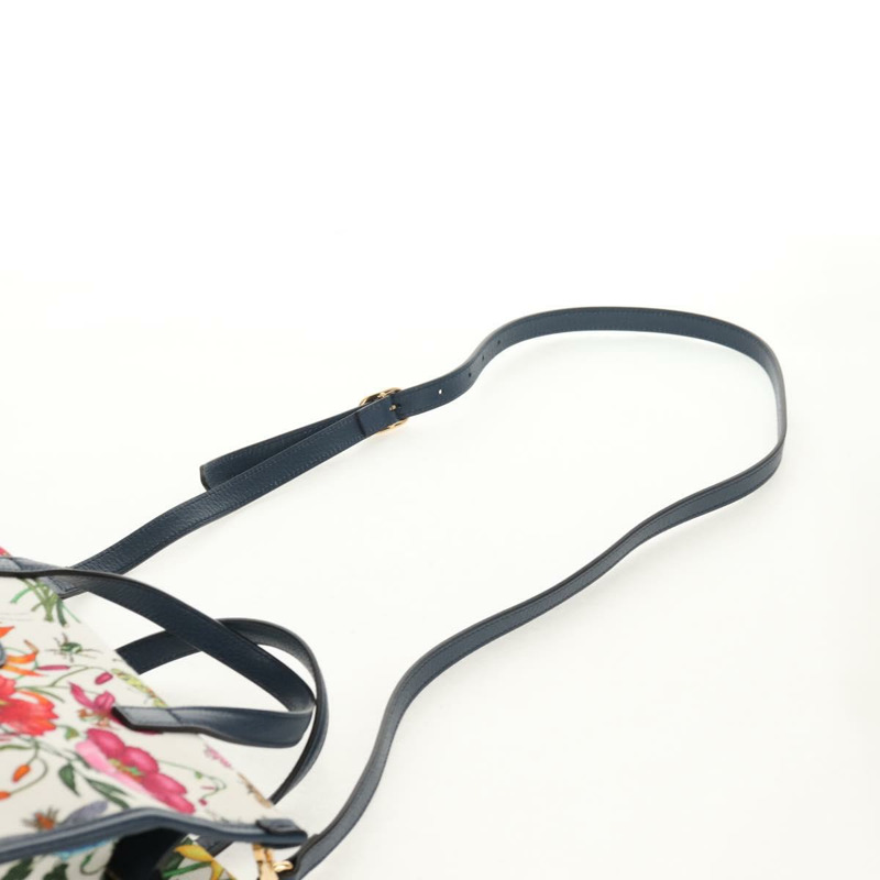 【日本直送】GUCCI Flora 手袋 帆布 兩用 藍白配色 550141 正品 am9636M-14