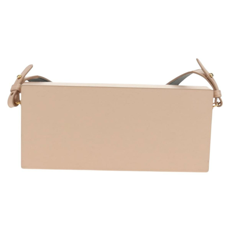 【日本直送】FENDI Box 橫向單肩包 皮革 粉紅色 金色 正品 151310V-1