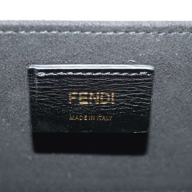 【日本直送】FENDI Box 橫向單肩包 皮革 粉紅色 金色 正品 151310V-19