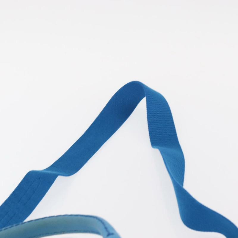 【日本直送】PRADA Canapa PM 手袋 帆布 2way 藍色 銀色 Auth 152636-13