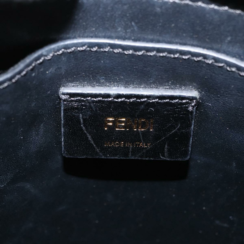 【日本直送】FENDI 手提包 皮革 兩用 黃色 金色 正品 BA7681-9