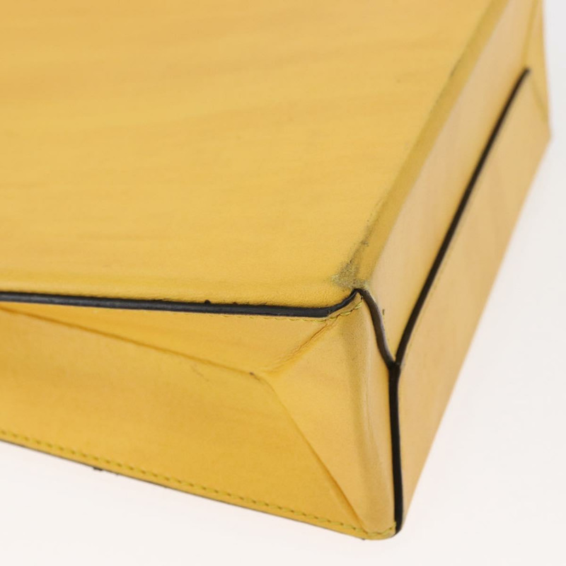 【日本直送】FENDI 手提包 皮革 兩用 黃色 金色 正品 BA7681-16