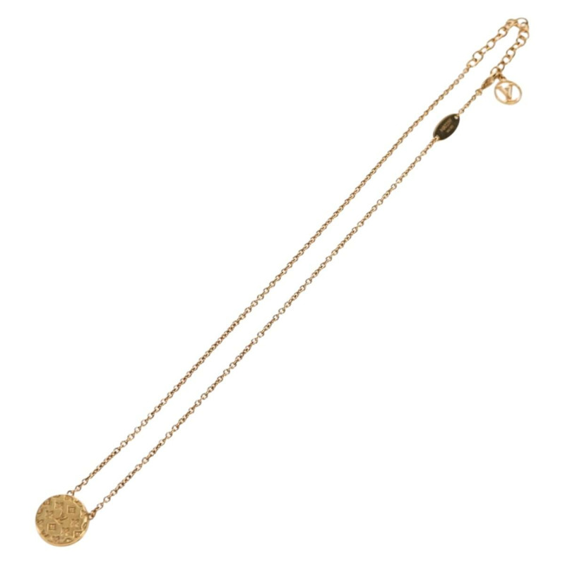 【日本直送】路易威登 Collier L TO V 項鍊 金屬 金 M80259 LV Auth BA7731M-6