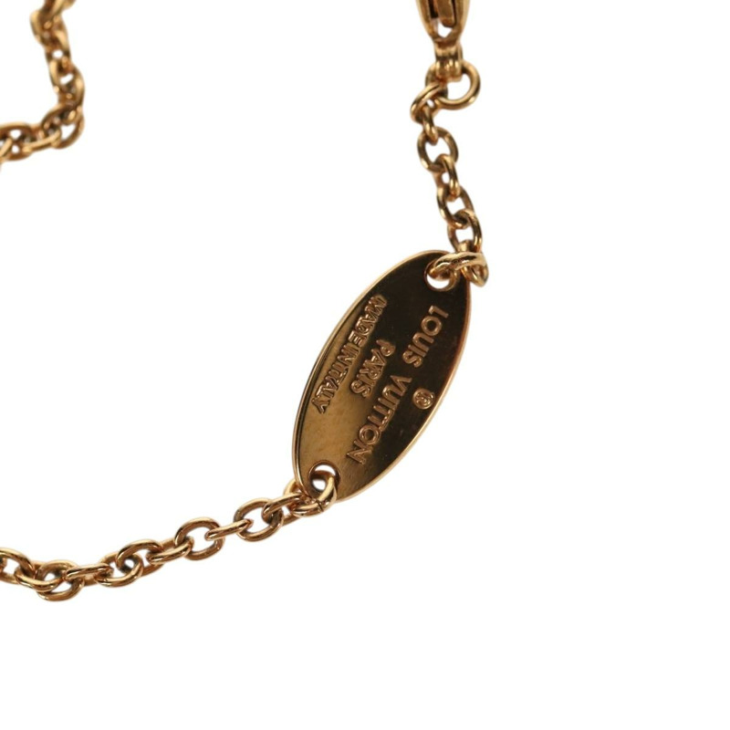 【日本直送】路易威登 Collier L TO V 項鍊 金屬 金 M80259 LV Auth BA7731M-13