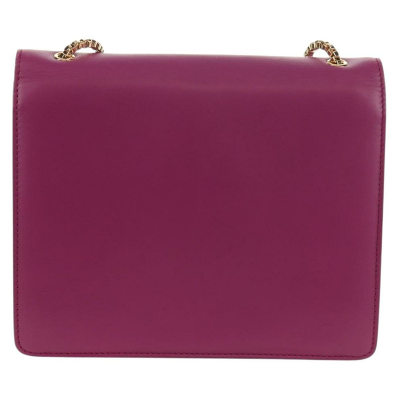 【日本直送】Salvatore Ferragamo 鏈條單肩包 皮革 紫色 金色 正品 152688V-1