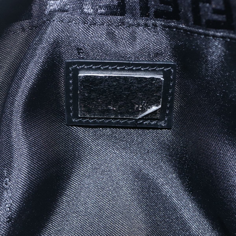 【日本直送】FENDI Zucchino帆布手提包 黑色 銀色 正品 am9157-16