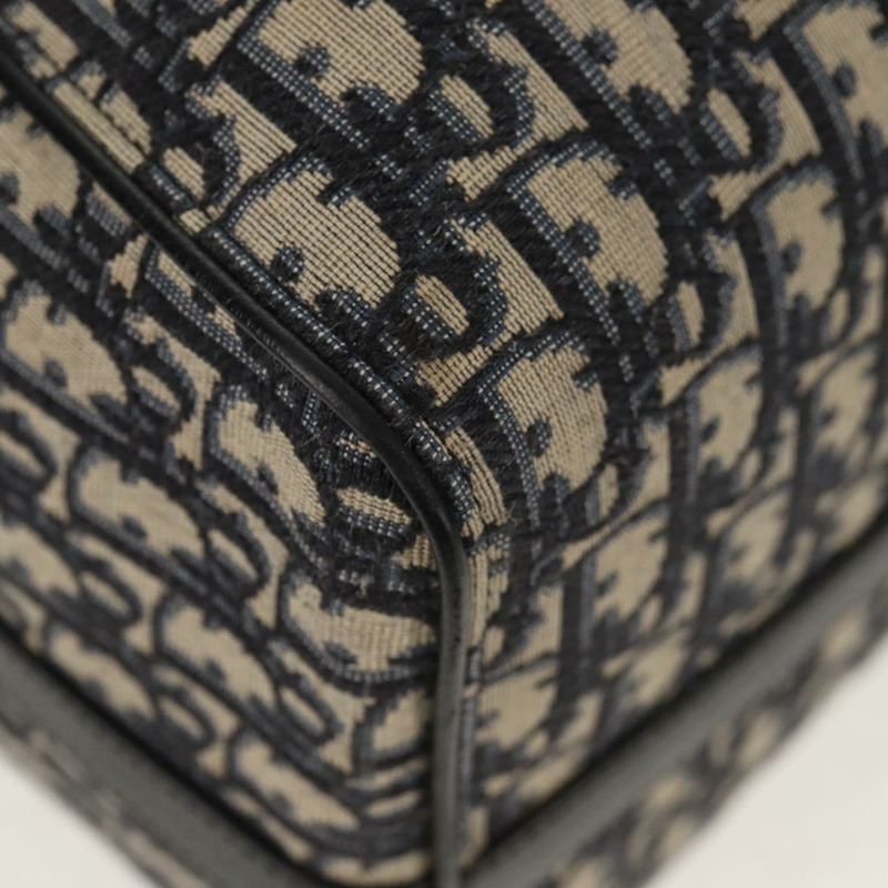 【日本直送】Christian Dior Trotter 帆布提花 Lango 50 手袋 海軍藍 銀色 正品 152454SM-15