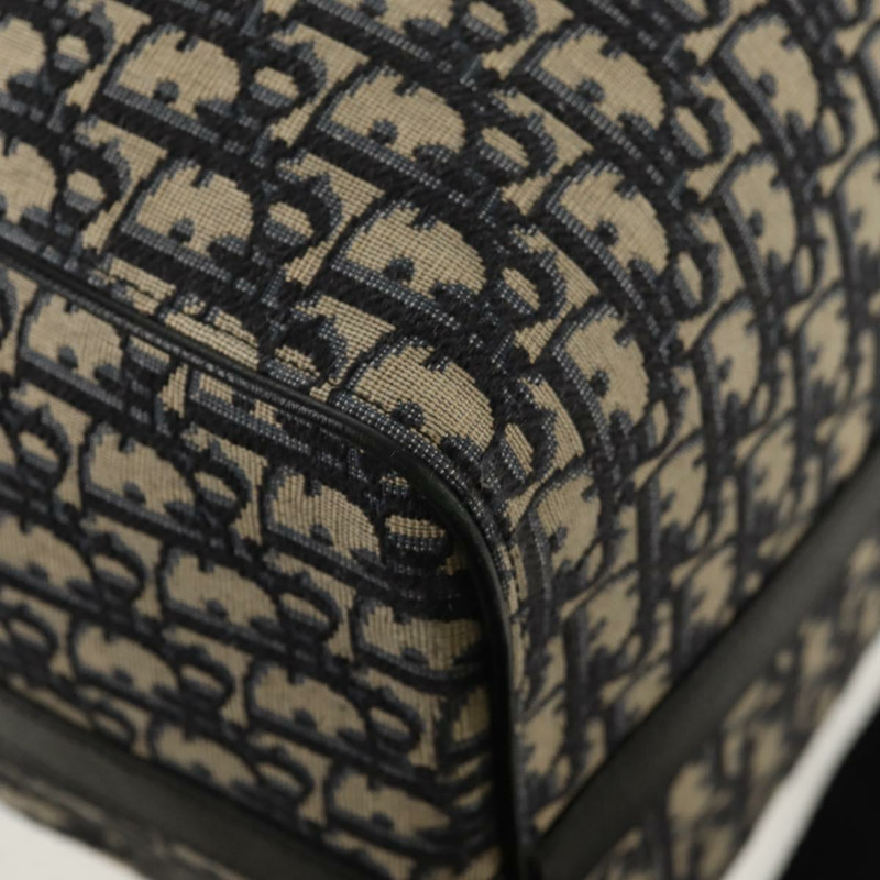 【日本直送】Christian Dior Trotter 帆布提花 Lango 50 手袋 海軍藍 銀色 正品 152454SM-17