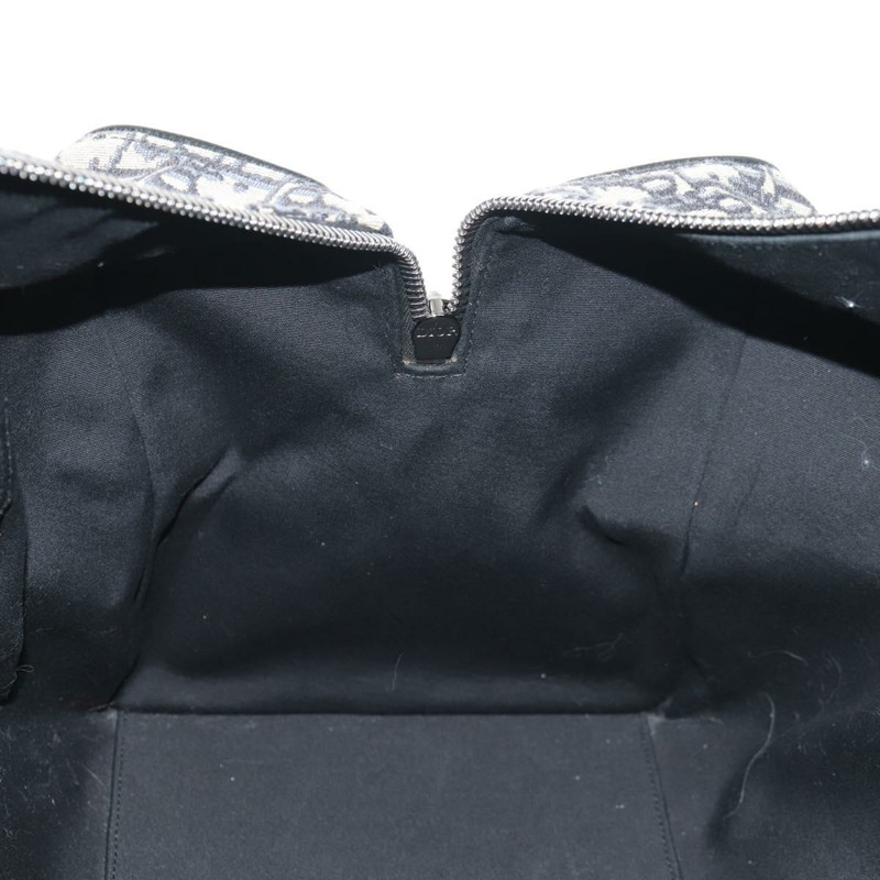 【日本直送】Christian Dior Trotter 帆布提花 Lango 50 手袋 海軍藍 銀色 正品 152454SM-27