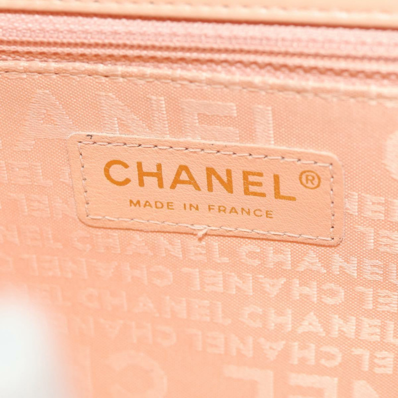 【日本直送】香奈兒 Choco Bar 系列鏈條包，皮革棉質米色金色雙C標誌，正品編號 152448V-21