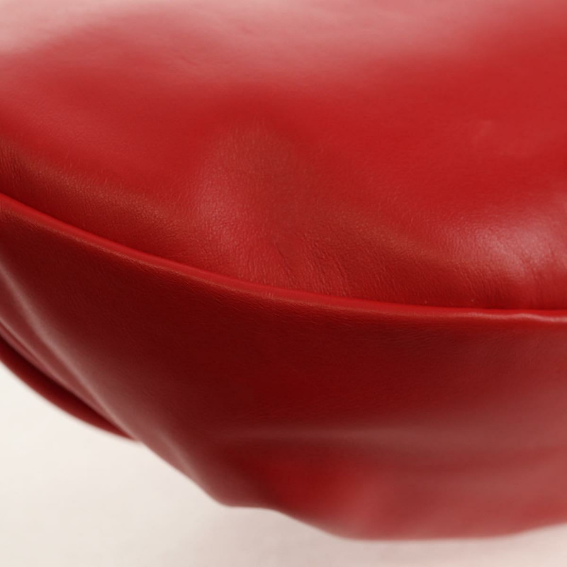 【日本直送】BOTTEGA VENETA 鏈條肩背包 皮革 紅色 銀色 正品 BA7679V-15