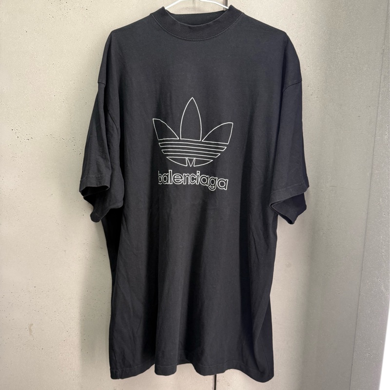 二手巴黎世家愛迪達聯名短袖T恤-5