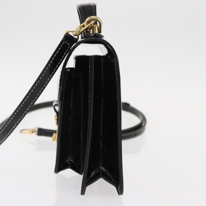 【日本直送】路易威登 Vernis Monceau BB 手提包 2way Noir Manetic LV 正品 153517-2