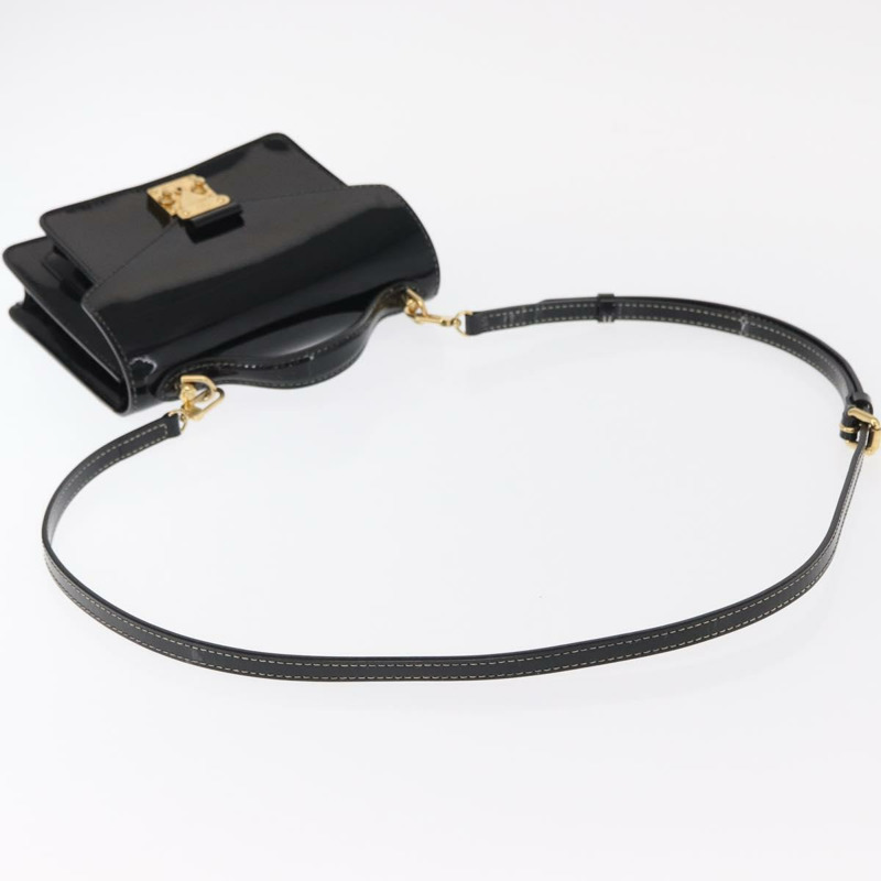 【日本直送】路易威登 Vernis Monceau BB 手提包 2way Noir Manetic LV 正品 153517-7