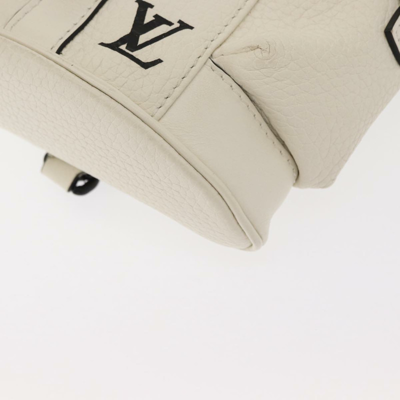 【日本直送】路易威登 Christopher XS 手袋 Taurillon 皮革 白色 M58493 正品 ka147M-15