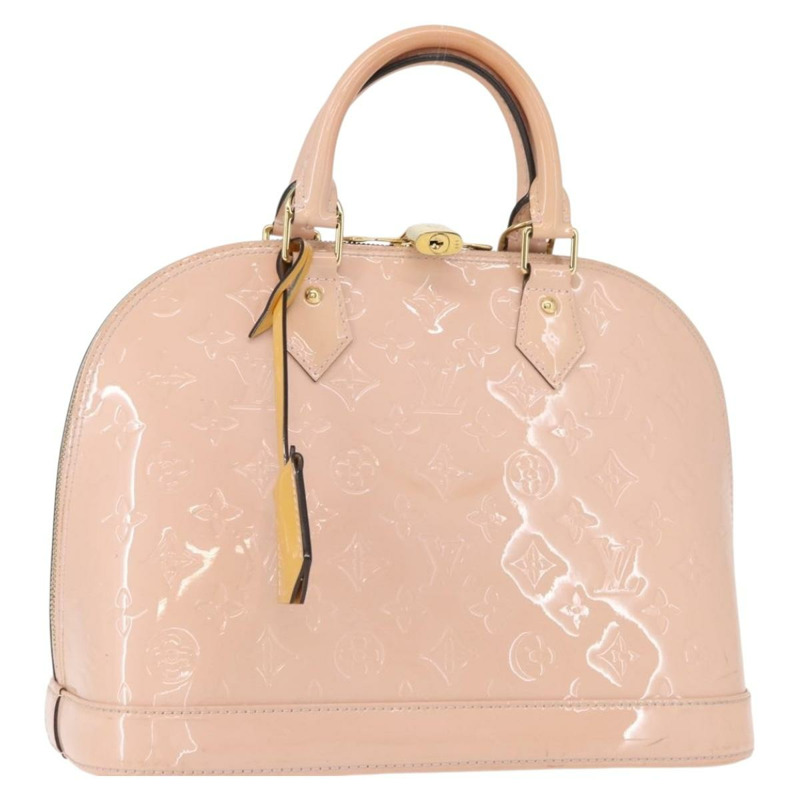 【日本直送】路易威登 Monogram Vernis Alma PM 手提包 玫瑰金 M50412 正品 154001-0