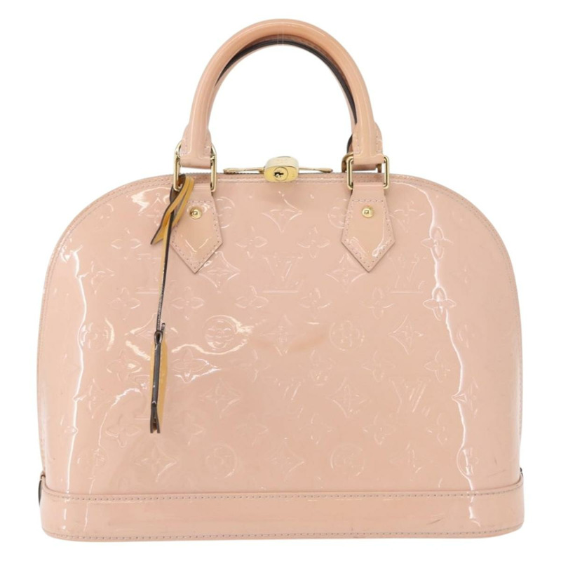 【日本直送】路易威登 Monogram Vernis Alma PM 手提包 玫瑰金 M50412 正品 154001-1