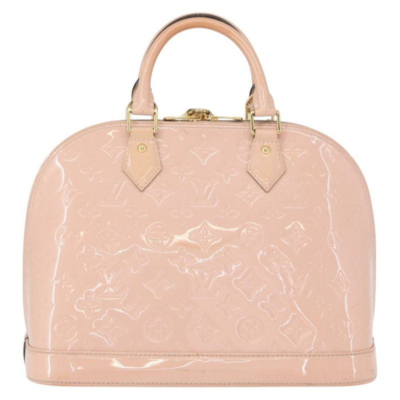 【日本直送】路易威登 Monogram Vernis Alma PM 手提包 玫瑰金 M50412 正品 154001-2